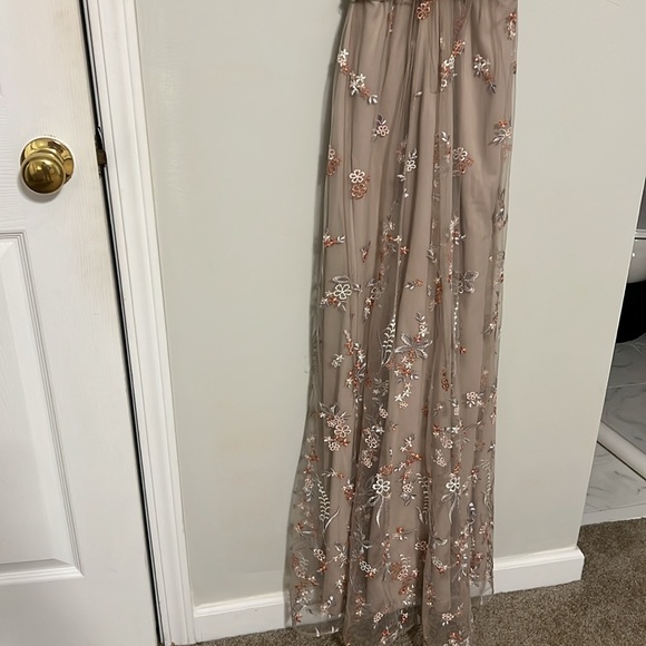 David’s Bridal Floral Embroidered Tank Dress - Picture 5 of 8
